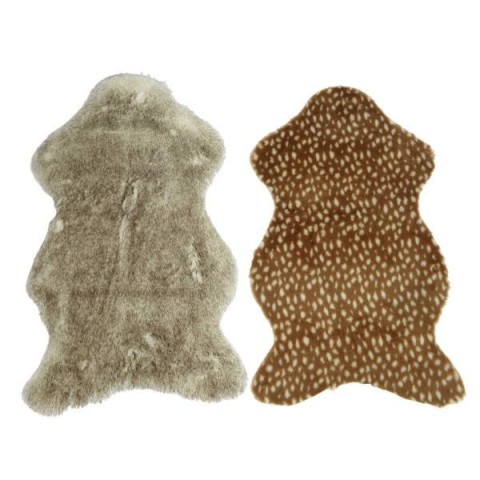 TAPPETO ECOPELLICCIA 2COL ASS